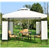 P&eacute;rgola 3x3x2,65m crema Outsunny 