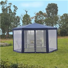 Carpa mosquitera hexagonal azul Outsunny