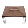 Techo reemplazo 3x4m p&eacute;rgola caf&eacute; Outsunny