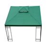 Techo reemplazo 3x3m p&eacute;rgola verde Outsunny