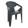 Pack de 24 sillones monobloc gris oscuro Delta Resol