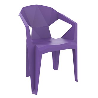 Set de 24 sillones monobloc violeta Delta Resol