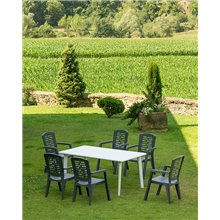 Juego de 22 sillones antracita Corfu Resol