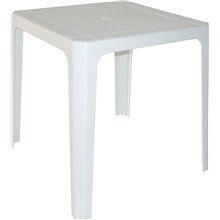 Set de 27 mesas monobloc blancas Beach Bar Resol