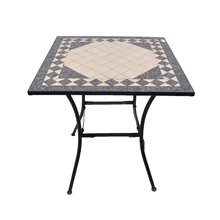 Mesa cuadrada mosaico PAROS de resol