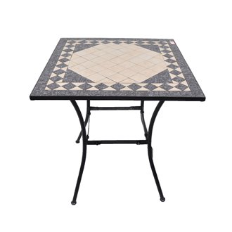 Mesa cuadrada mosaico PAROS de resol