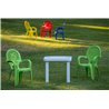 Set de 6 mesas auxiliares blancas Aandorra Resol