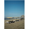Parasol redondo beige COSTA de Resol