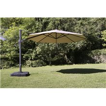 Parasol redondo color taupé LA2 de Resol
