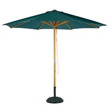 Parasol redondo verde oscuro M2 de Resol