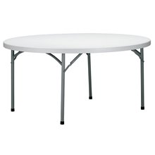 Mesa redonda gris BEETHOVEN de Resol
