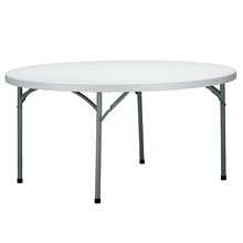 Mesa redonda gris MOZART de Resol