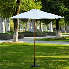 Parasol redondo Crema Outsunny