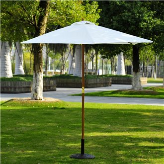 Parasol redondo Crema Outsunny