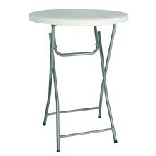 Mesa redonda h110 gris HAMLET de Resol