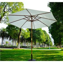 Parasol Redondo Crema 250x300 Outsunny