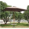 Parasol Cuadrado Chocolate 200x300 Outsunny