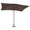 Parasol Cuadrado Chocolate 200x300 Outsunny
