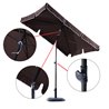 Parasol Rectangular Marr&oacute;n Outsunny