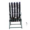 Juego de 2 sillas tumbonas Blanco y Azul Outsunny