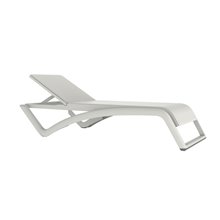 Set de 2 tumbonas blancas textilene blanco Sky Club Resol