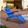 Silla tumbona Azul Outsunny