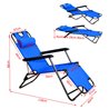 Silla tumbona Azul Outsunny