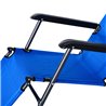 Silla tumbona Azul Outsunny