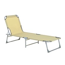 Tumbona Beige simple Outsunny
