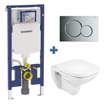 Pack inodoro DEBBA Roca y cisterna Geberit DUOFIX 8cm