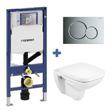Pack inodoro DEBBA Roca y cisterna Geberit DUOFIX 12cm