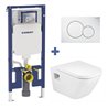 Pack inodoro The Gap Roca y cisterna Geberit DUOFIX 8 cm
