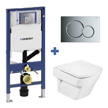 Pack inodoro HALL Roca y cisterna Geberit DUOFIX 12cm