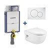 Pack inodoro MERIDIAN Roca y cisterna Geberit KOMBIFIX 12cm