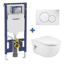Pack inodoro MERIDIAN Roca y cisterna Geberit DUOFIX 8cm