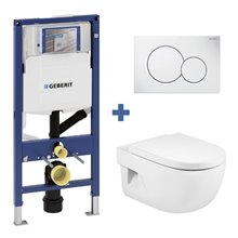 Pack inodoro MERIDIAN Roca y cisterna Geberit DUOFIX 12cm