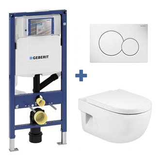 Pack inodoro MERIDIAN Roca y cisterna Geberit DUOFIX 12cm