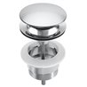Desag&uuml;e click-clack Cromo para lavabos b10