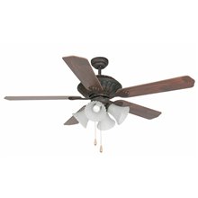 Ventilador marrón con luz CORSO de Faro
