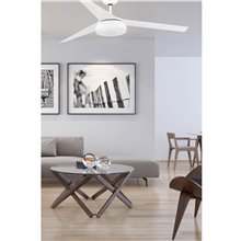 Ventilador blanco con luz VULCANO de Faro