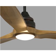 Ventilador negro con luz ALO de Faro