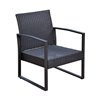 Conjunto de 2 sillones y mesa Rat&aacute;n Outsunny