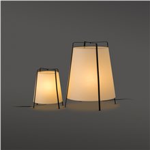 Lámpara sobremesa beige AKANE-G 20W Faro