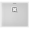 Fregadero de 1 cuba blanco 50 x 45cm Zie Poalgi 