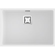 Fregadero de 1 cuba blanco Poalgi 65 x 45cm