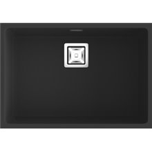 Fregadero de 1 cuba Negro Liso Poalgi 65 x 45cm