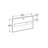 Placa PL7 Cristal Dual Roca