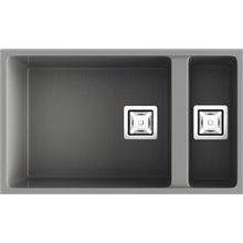 Fregadero de 1 cuba y media Concret 75 x 45cm Zie Poalgi