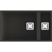 Fregadero de 1 cuba y media Brown 75 x 45cm Zie Poalgi