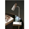 L&aacute;mpara sobremesa blanco y cobre LAO 4,5W Faro